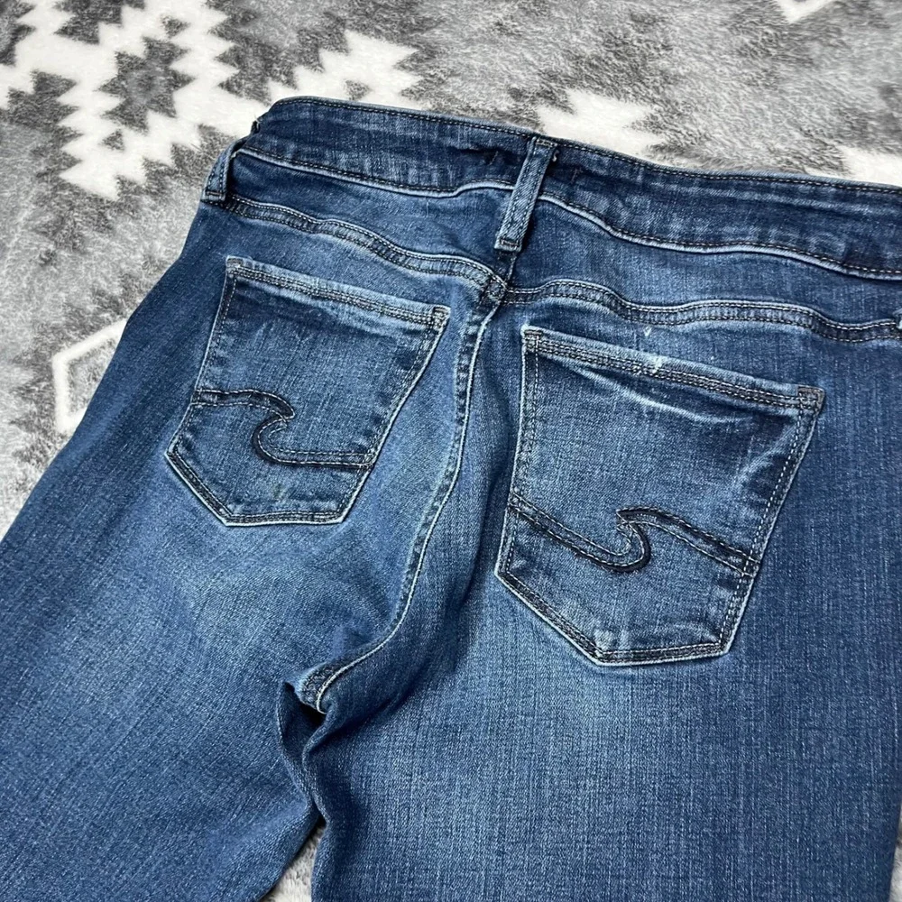 Silver Jeans Co Elyse Slim Bootcut Jeans Dark Wash Blue W28 L31 L03601EAE366